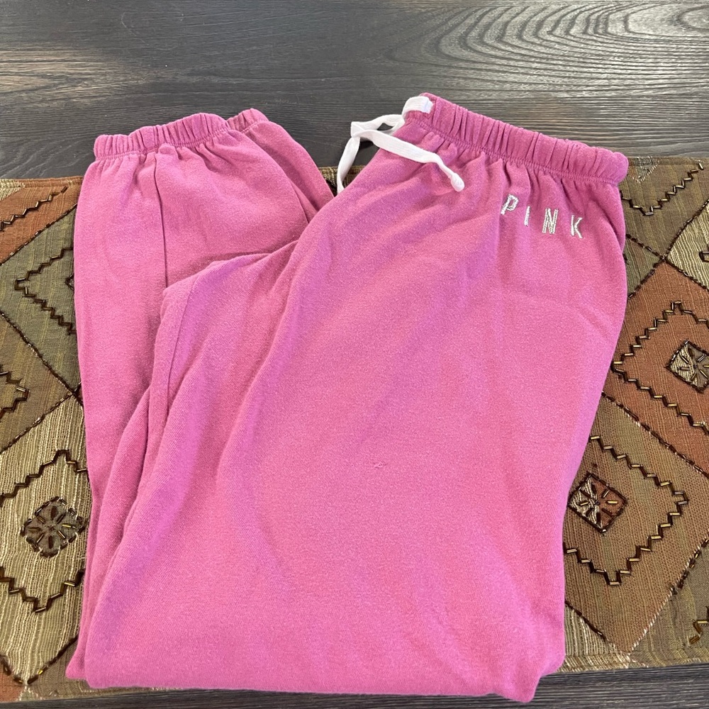 PINK Victoria's Secret Fuchsia Joggers